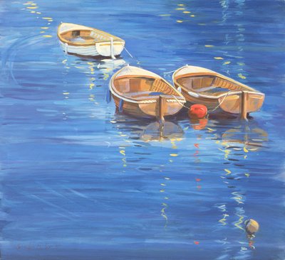 Moored Dinghies by Jennifer Wright